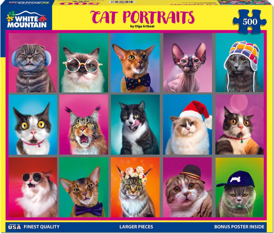 Cat Portraits Puzzle 500pc