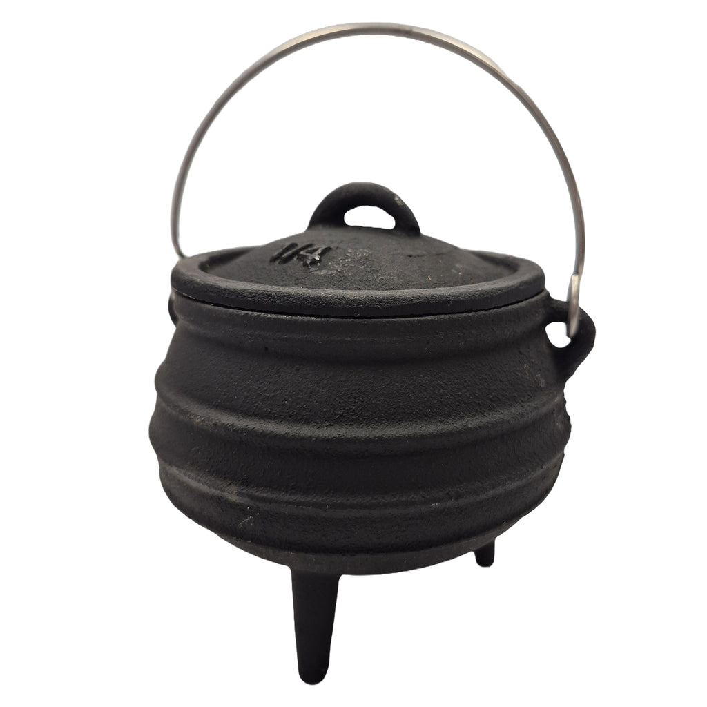 Cast Iron Ribbed Cauldron 5” - Lighten Up Shop
