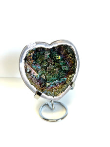 Bismuth Heart with Stand