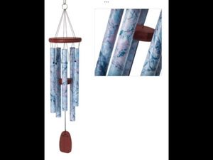 Sky Blue Marble Windchime