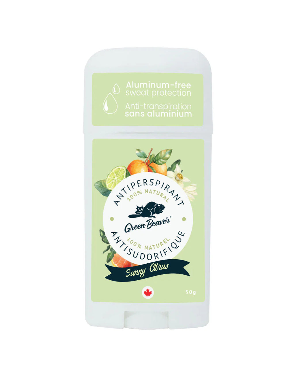 Green Beaver Sunny Citrus Antiperspirant 50g - Lighten Up Shop