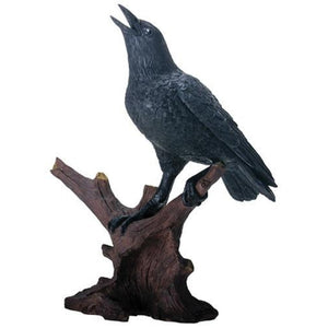 Raven on Tree Statue