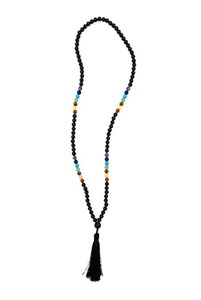 Chakra and Obsidian Mala - Lighten Up Shop