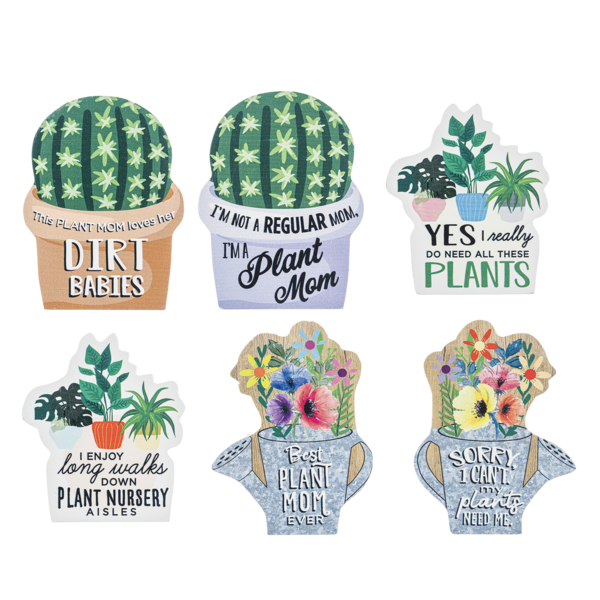 Die Cut Plant Mom Talk - Lighten Up Shop