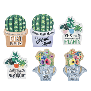 Die Cut Plant Mom Talk - Lighten Up Shop