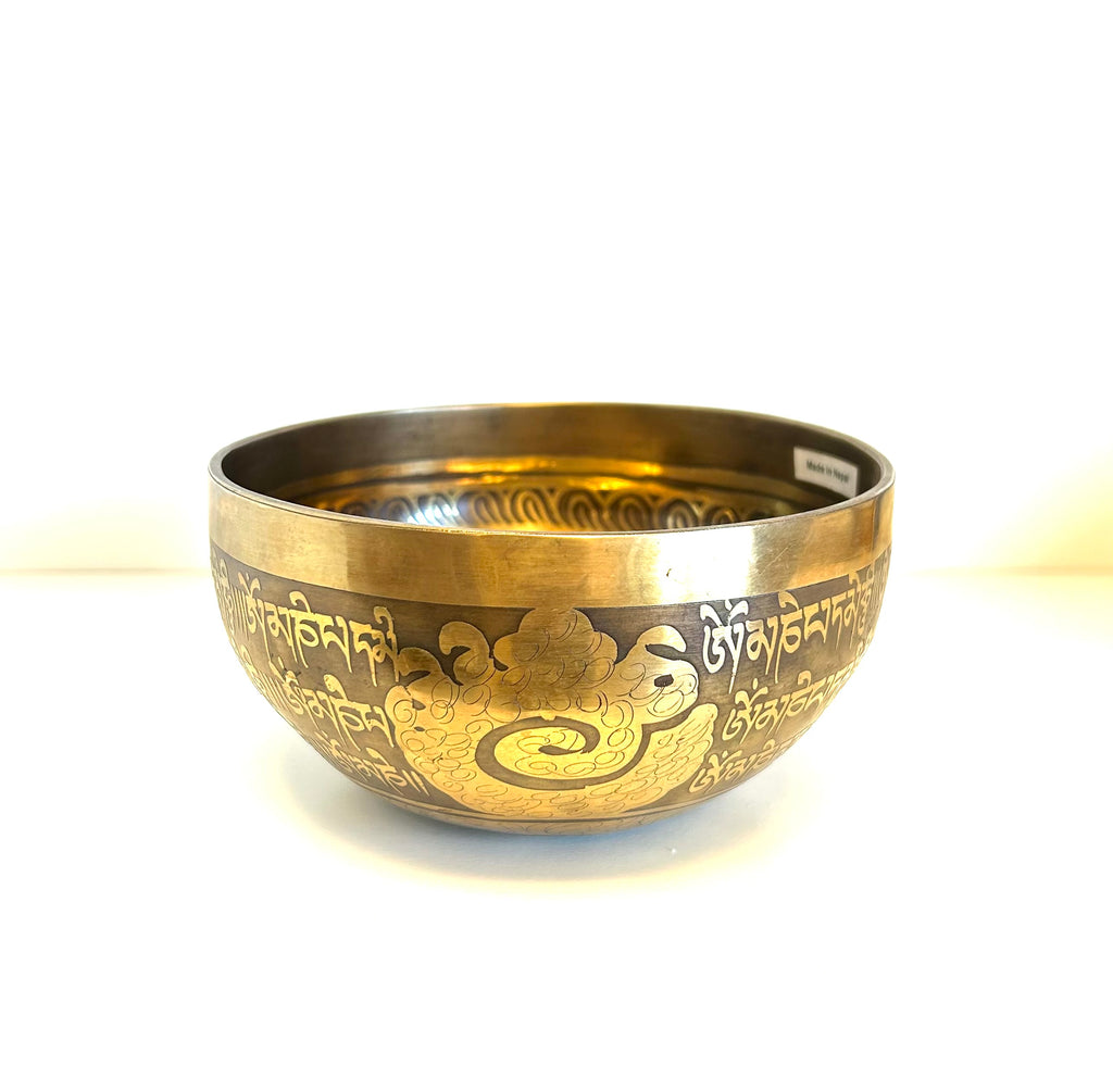 Hand Hammered Yin Yang Singing Bowl 5.25” - Lighten Up Shop
