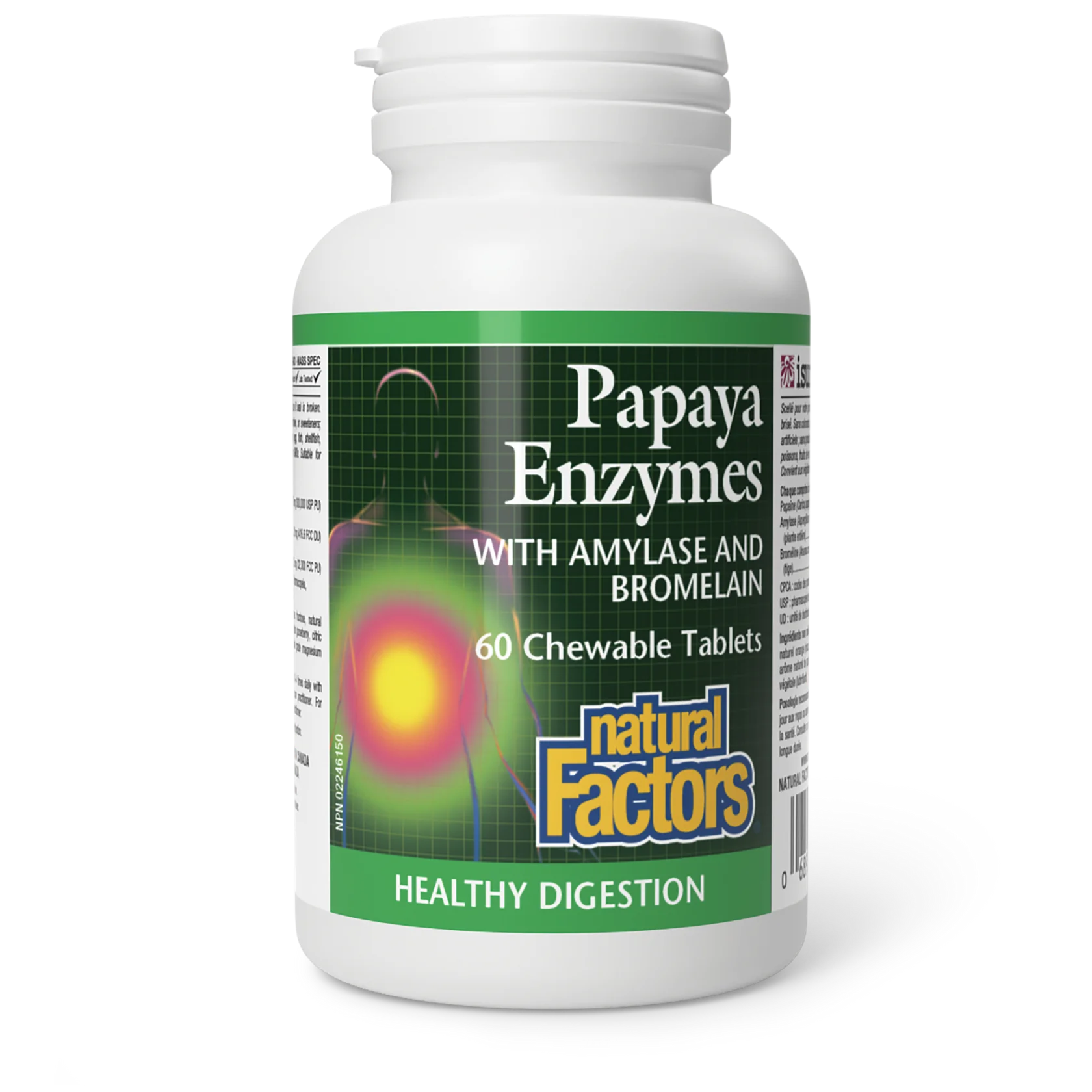 Papaya Enzymes with Amylase and Bromelain - 60 Chewable Tab