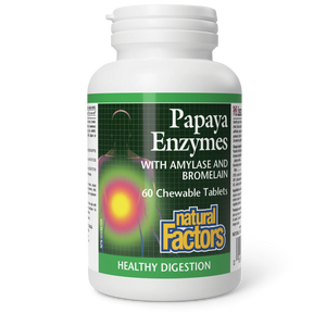 Papaya Enzymes with Amylase and Bromelain - 60 Chewable Tab