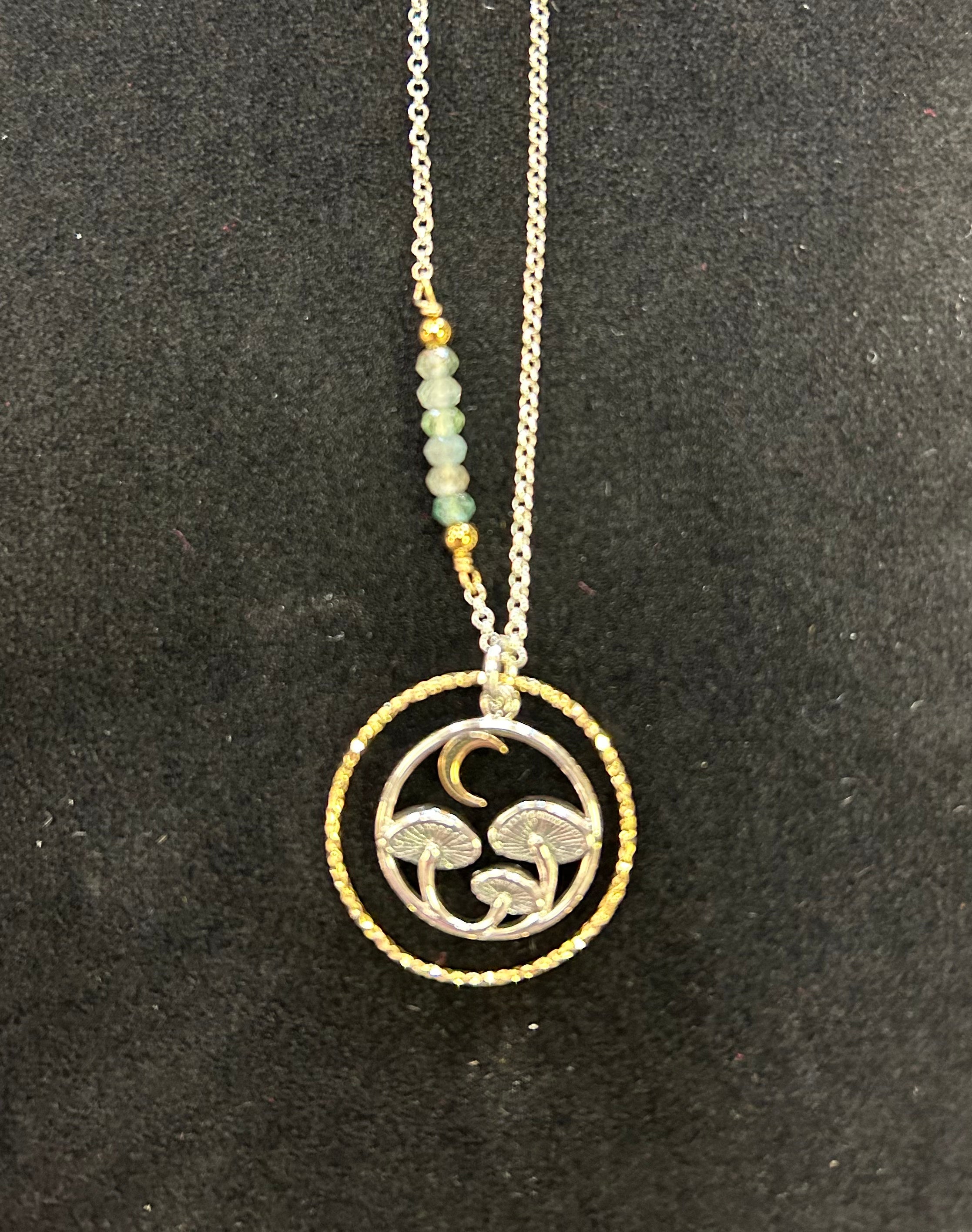 Mushroom Moon Necklace - Lighten Up Shop