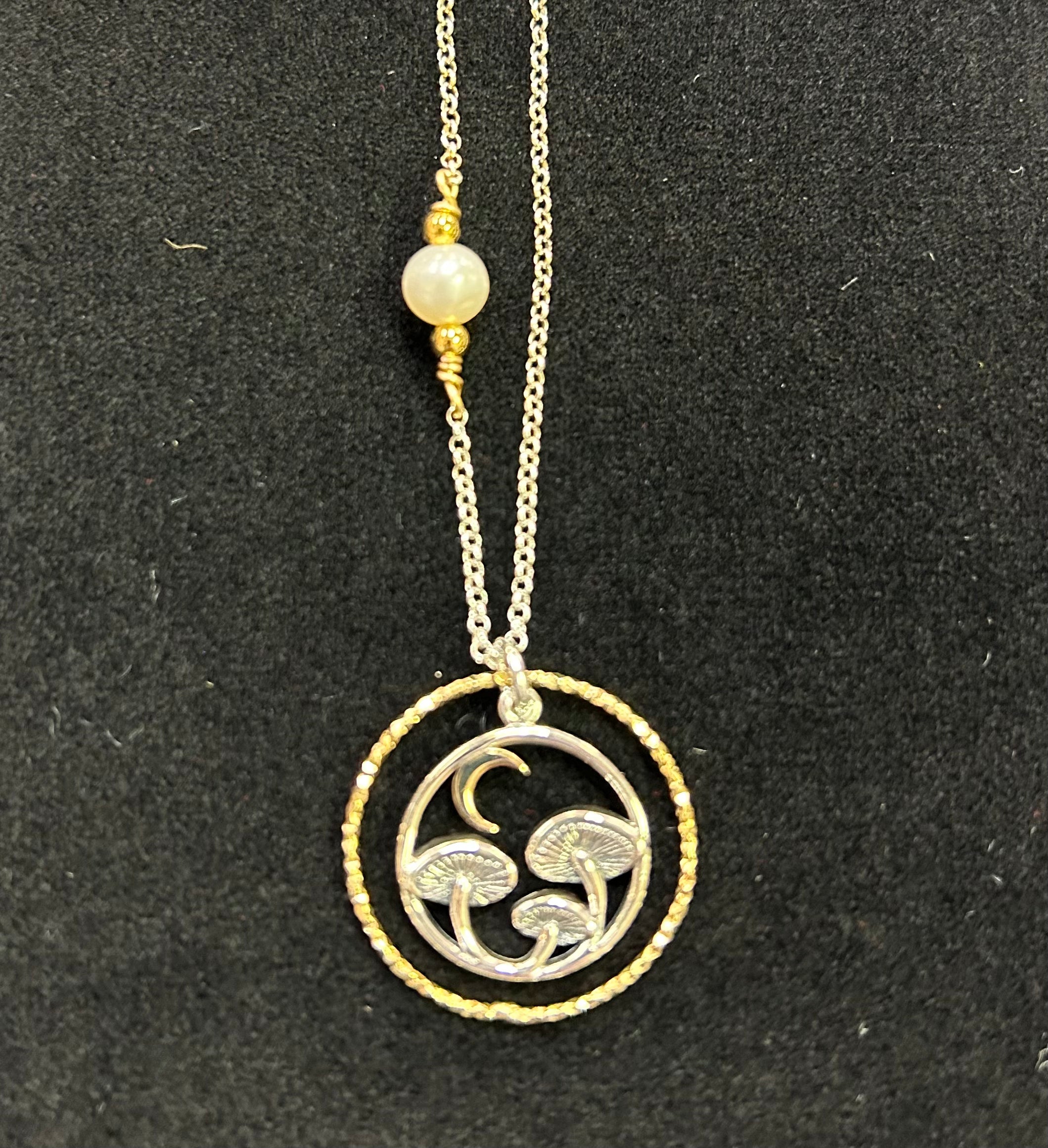 Mushroom Moon Necklace - Lighten Up Shop