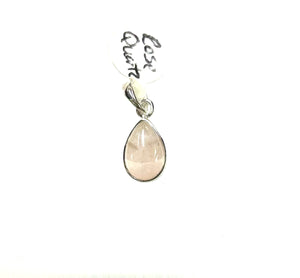 Rose Quartz Teardrop Pendant - Lighten Up Shop