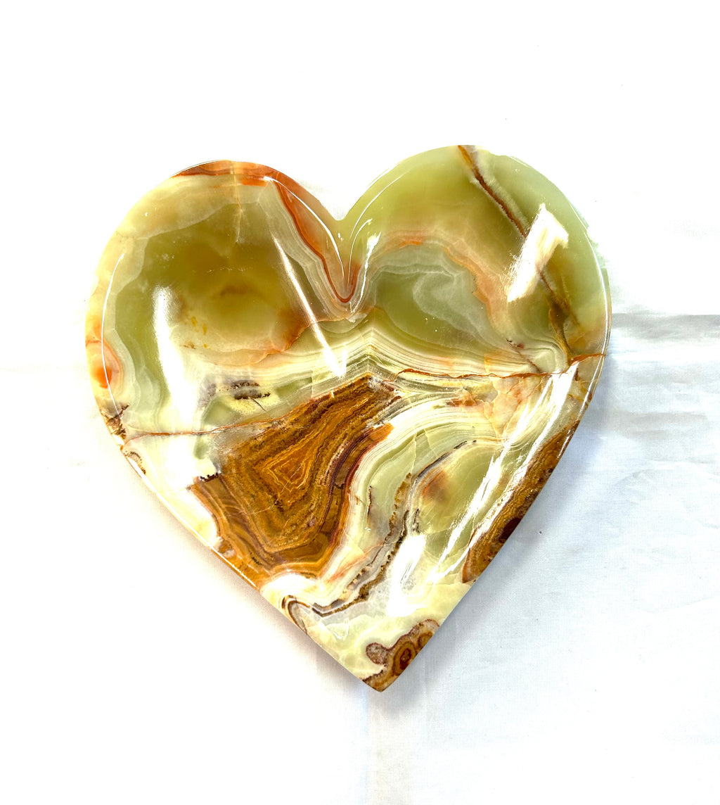 Green Onyx Heart Dish - Lighten Up Shop