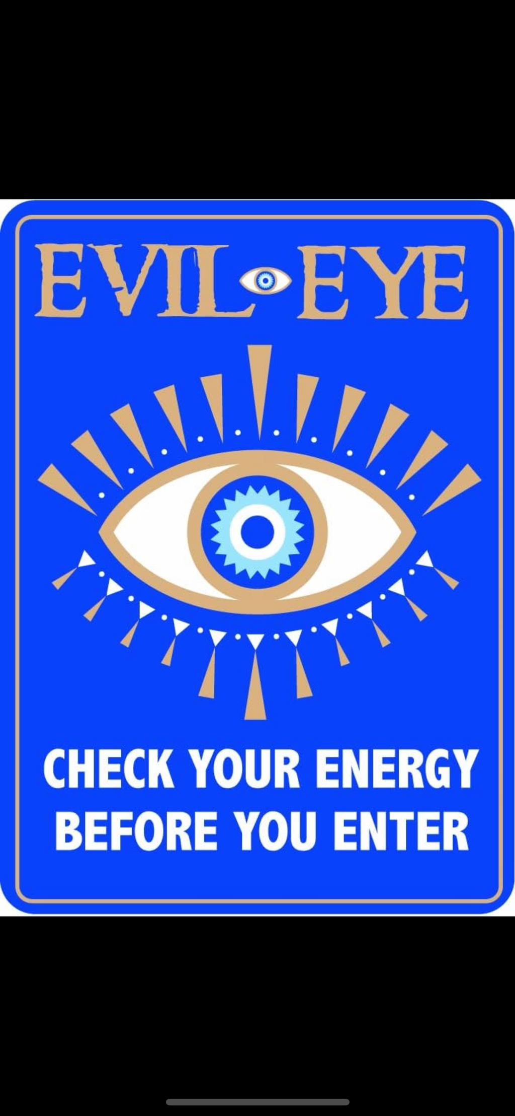 Metal Wall Plaque Evil Eye - Lighten Up Shop