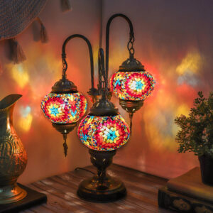 Turkish Mosaic Fire Lamp