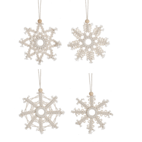 Macrame Snowflake - Lighten Up Shop