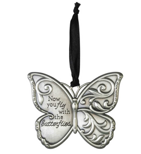 Now You Fly With The Butterflies Ornament