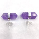 Amethyst Stud Earrings - Lighten Up Shop