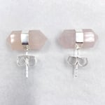 Rose Quartz Stud Earrings - Lighten Up Shop