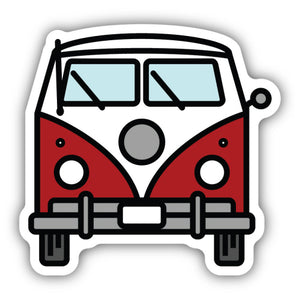 Bus Front View Sticker - Lighten Up Shop