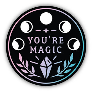 You're Magic Moon Phases Sticker - Lighten Up Shop