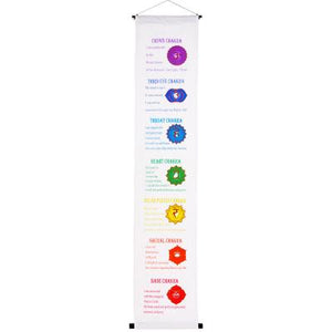 Chakra Banner White - Lighten Up Shop