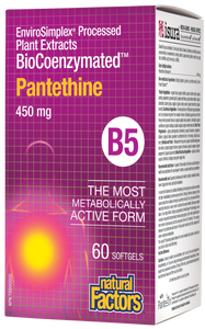 BioCoenzymated Pantethine 450mg B5 60 softgels - Lighten Up Shop