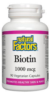 Biotin 1000mcg 90 Capsules - Lighten Up Shop