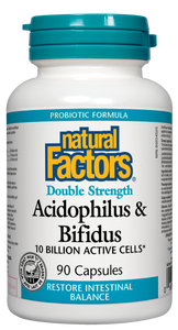 Acidophilus and Bifidus 10 billion active cells 90 capsules - Lighten Up Shop