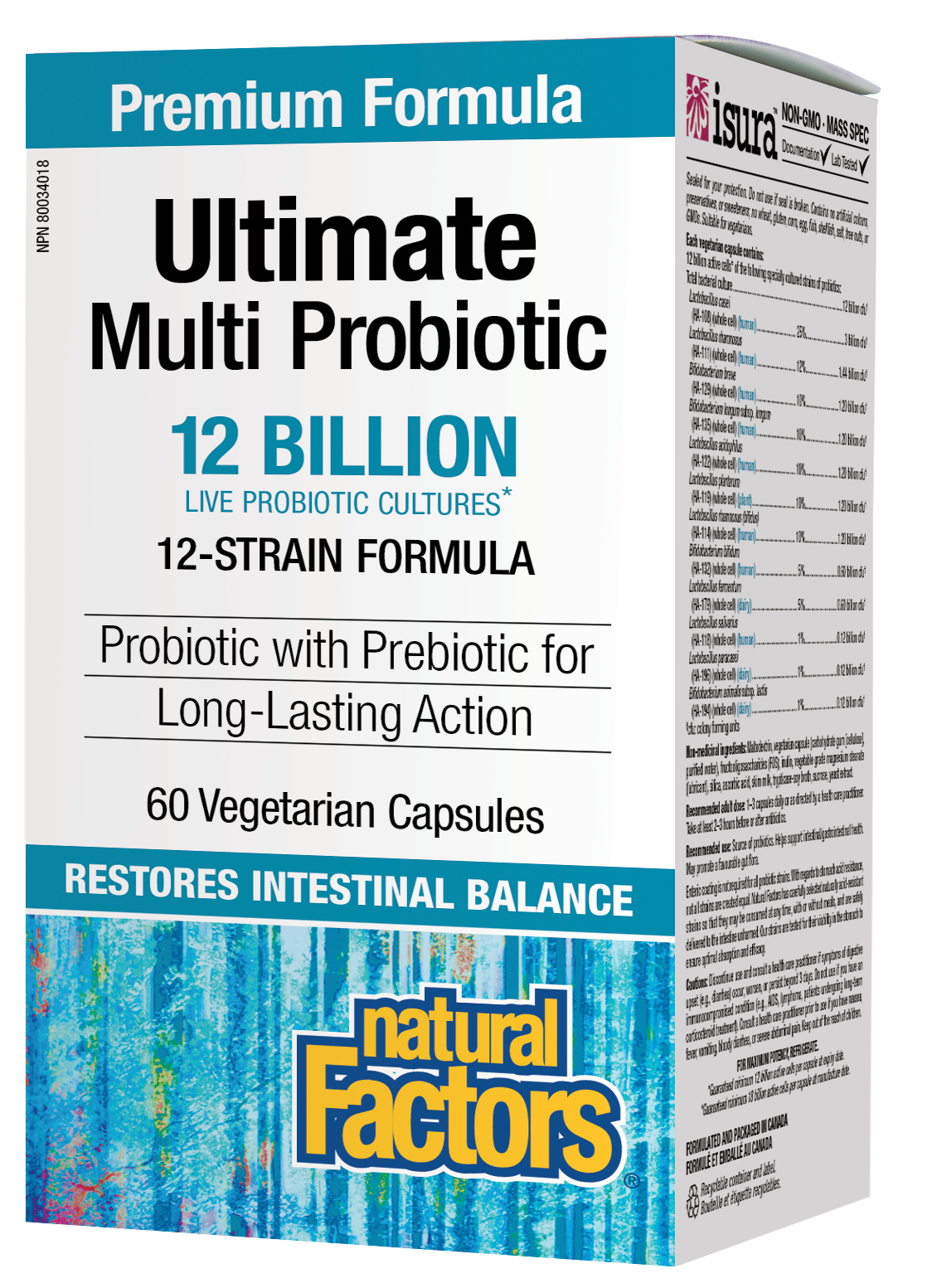 Ultimate Multi Probiotic 12 billion 60 capsules - Lighten Up Shop