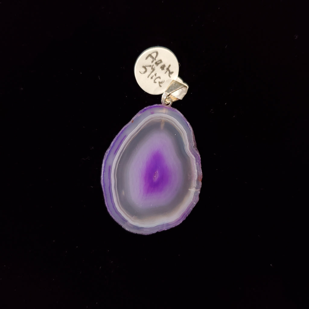 Agate Slice Pendant - Lighten Up Shop