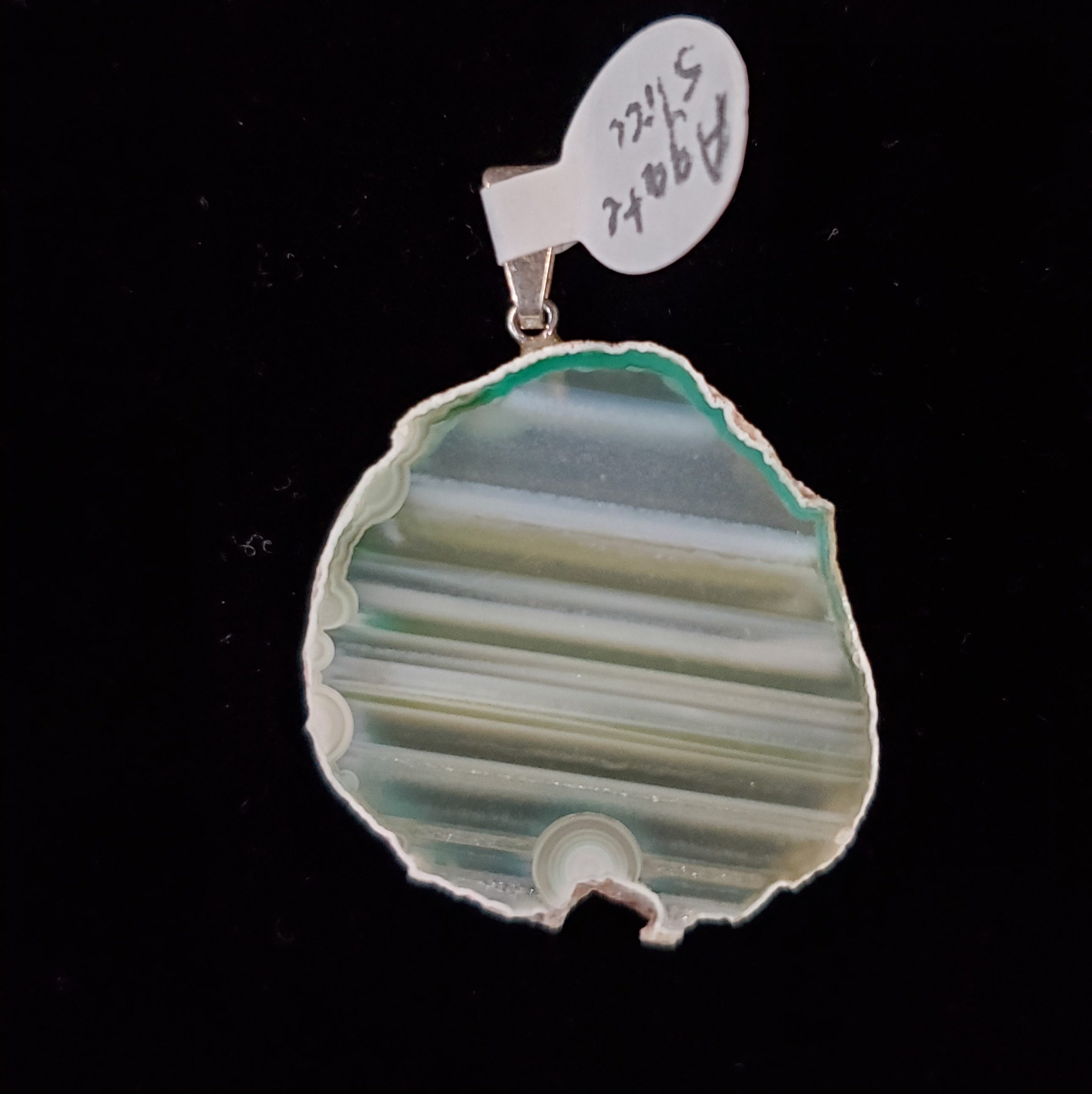 Agate Slice Pendant - Lighten Up Shop