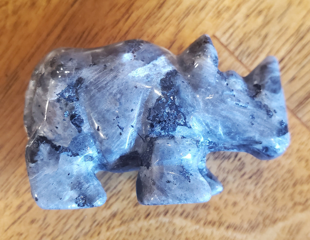 Norwegian Labradorite Rhino - Lighten Up Shop