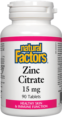 Zinc Citrate 15mg 90 tablets - Lighten Up Shop