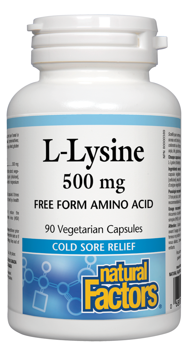 L-Lysine 500mg 90 capsules - Lighten Up Shop