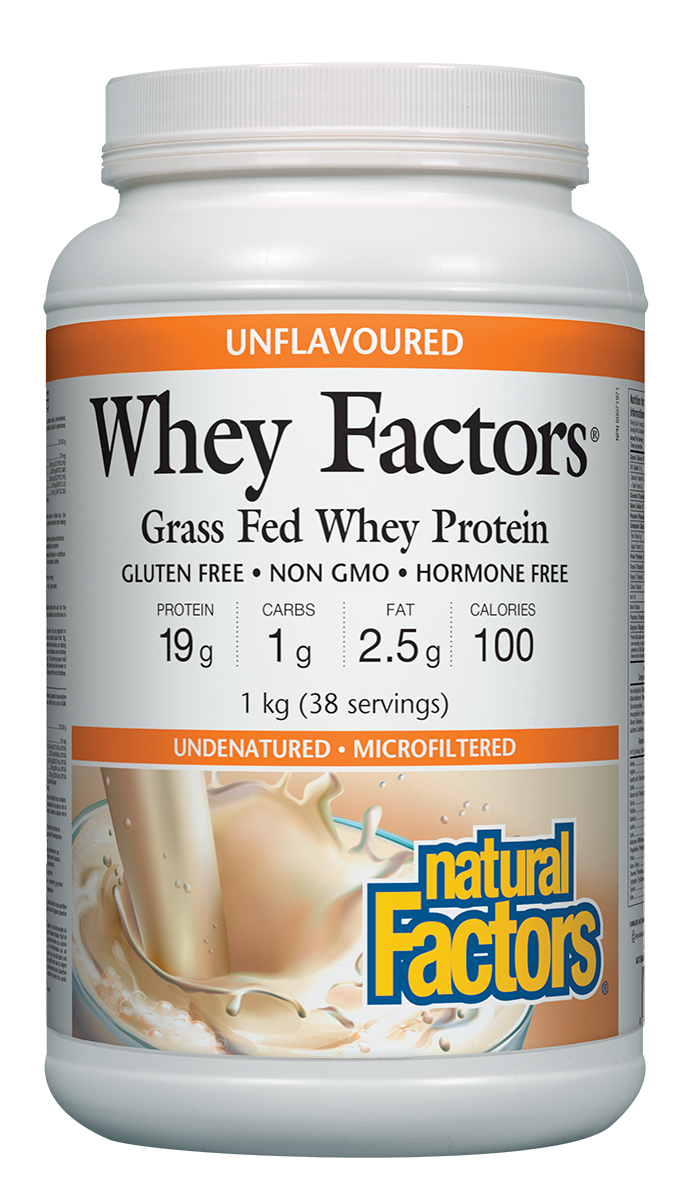 Whey Factors Unflavoured 1kg - Lighten Up Shop