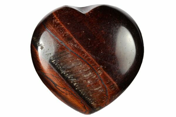 Red Tiger’s Eye Heart - Lighten Up Shop