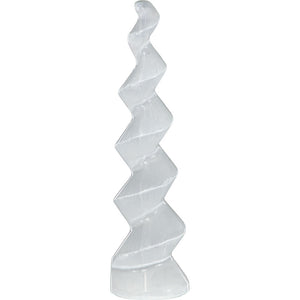 Selenite Spiral Tower $25 - Lighten Up Shop