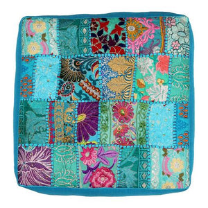 Meditation Cushion Bright Blue Square - Lighten Up Shop