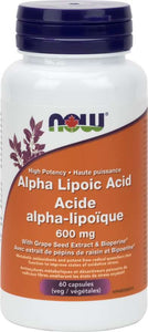 Alpha Lipoic Acid 600mg 60 capsules - Lighten Up Shop