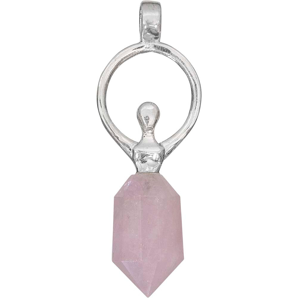 Goddess Rose Quartz Pendant - Lighten Up Shop