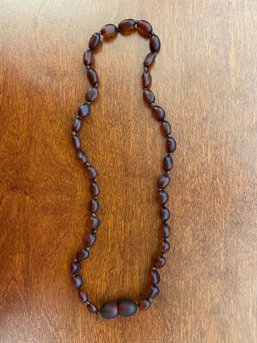 Amber Teething Necklace Matte - Lighten Up Shop