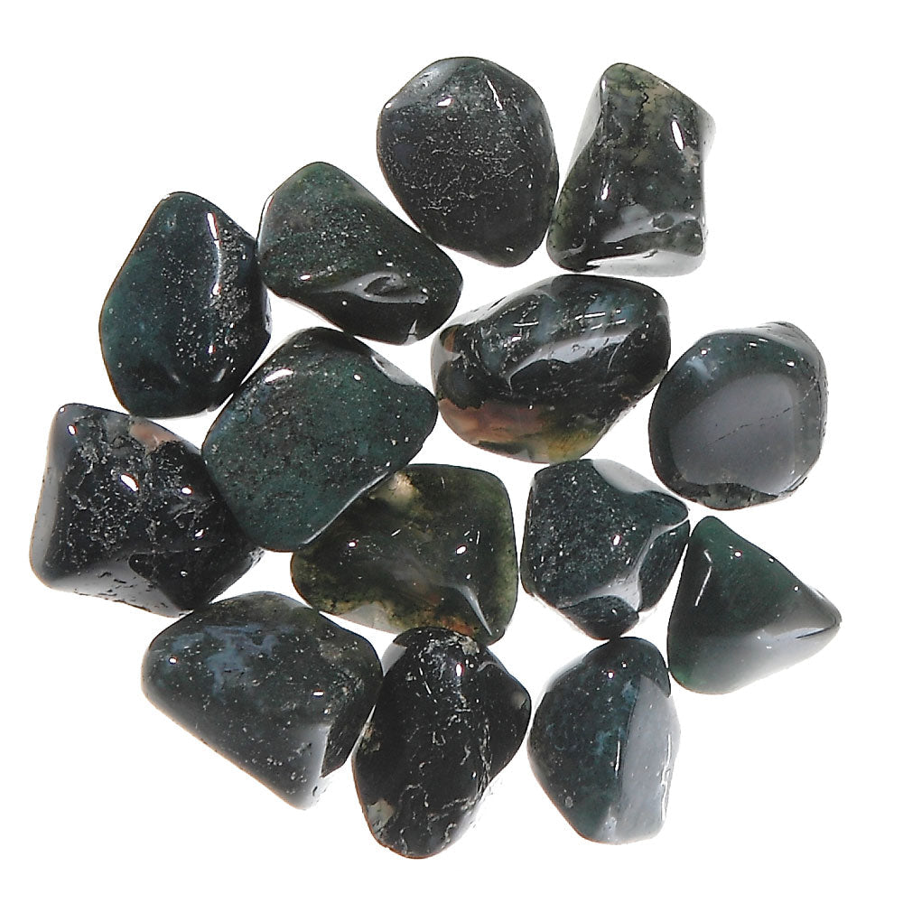 Moss Agate Loose Tumbled - Lighten Up Shop