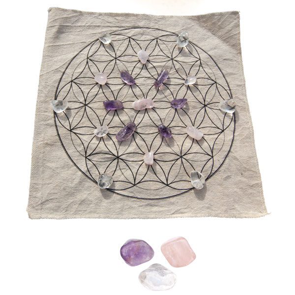 Flower of Life Love Crystal Grid - Lighten Up Shop