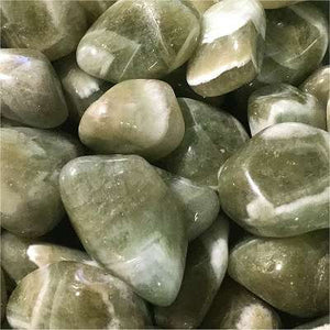 Chevron Prasiolite Loose Tumbled - Lighten Up Shop