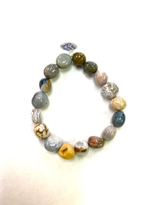 Ocean Jasper Nugget Bracelet - Lighten Up Shop