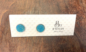 12mm Druzy Styled Earrings - Lighten Up Shop