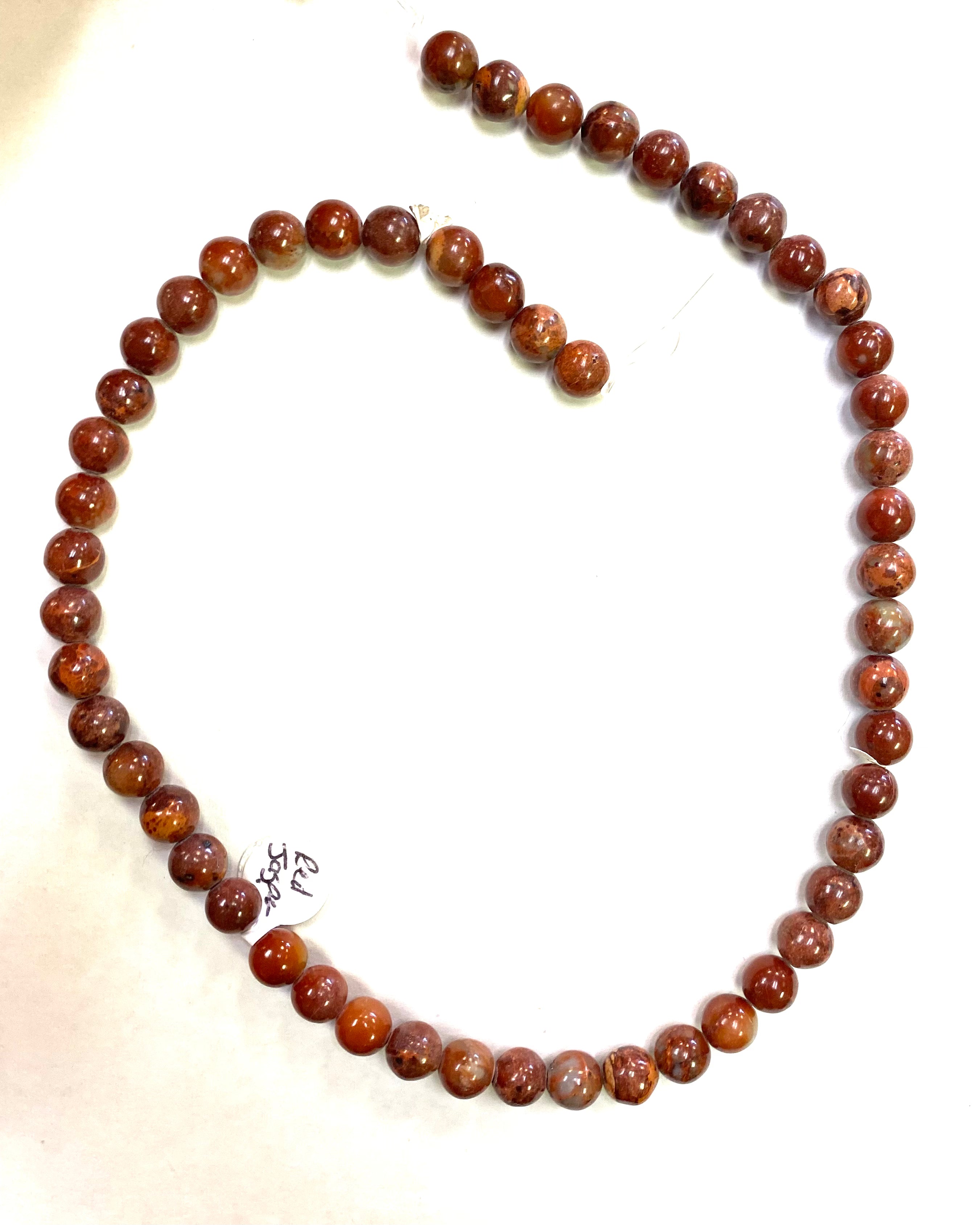 Red Jasper Bead Strand - Lighten Up Shop