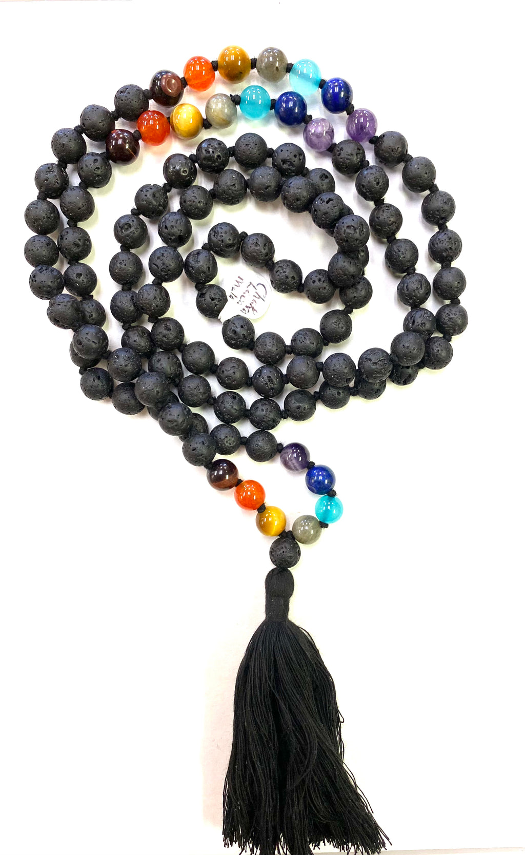 Chakra Lava Mala Beads - Lighten Up Shop