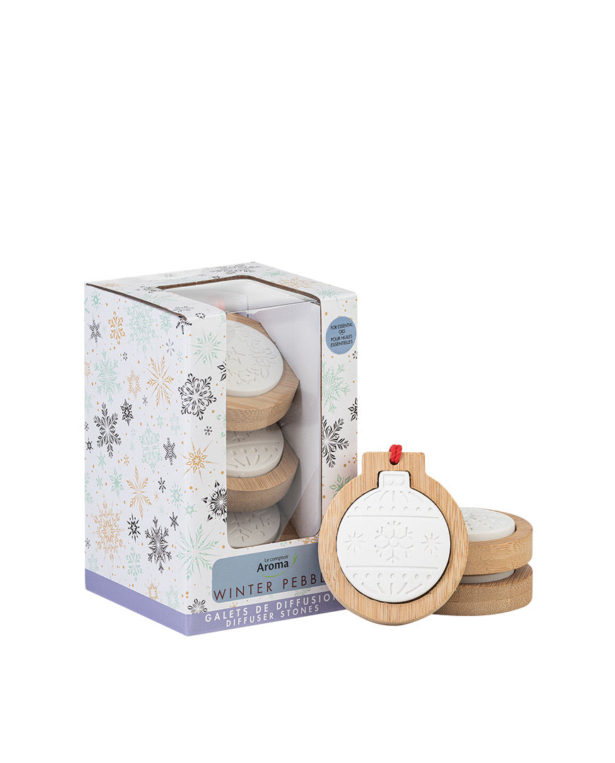 The Aroma Counter Diffuser Stones Winter Pebble - Lighten Up Shop