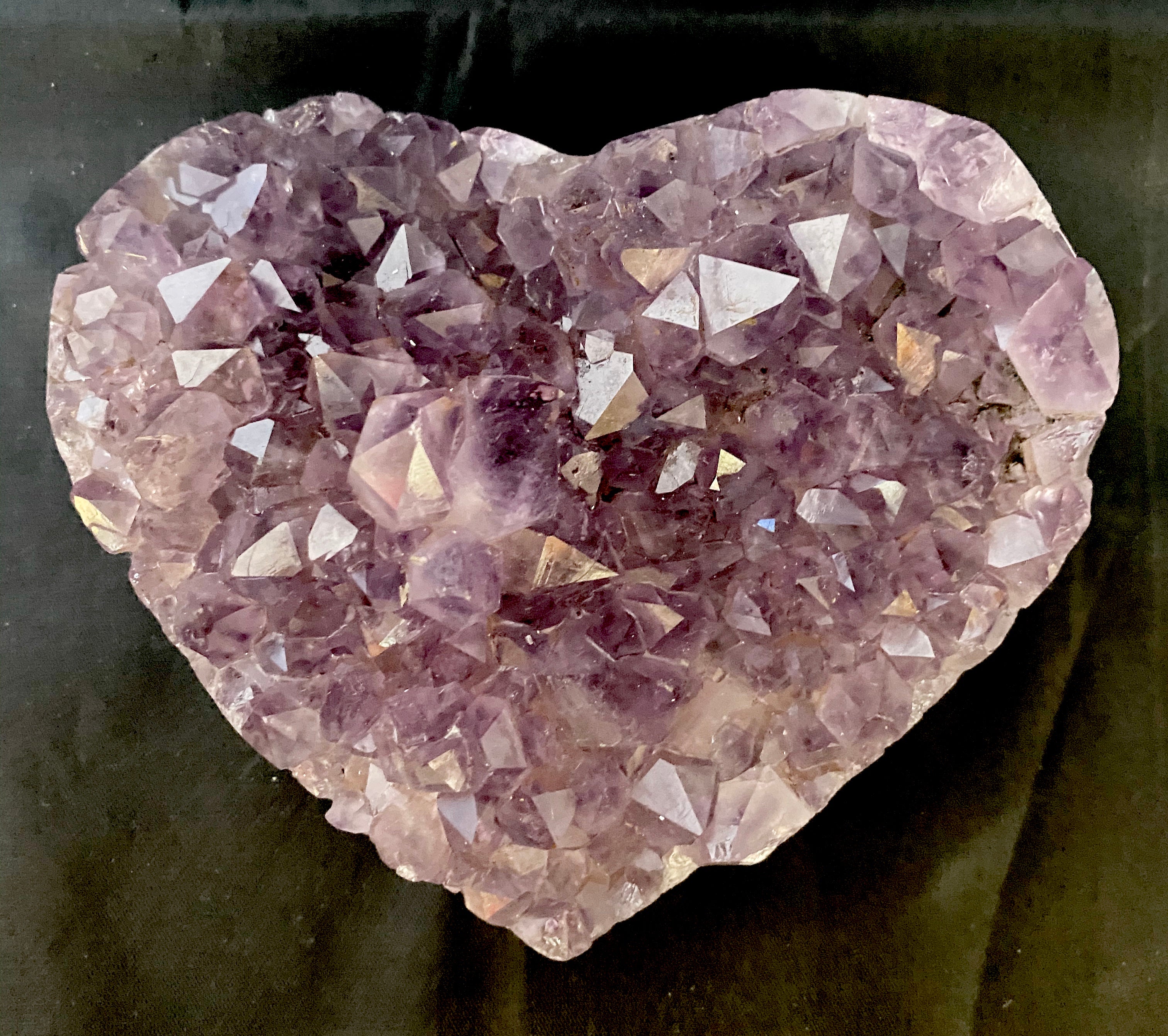 Amethyst Cluster Heart $150 - Lighten Up Shop